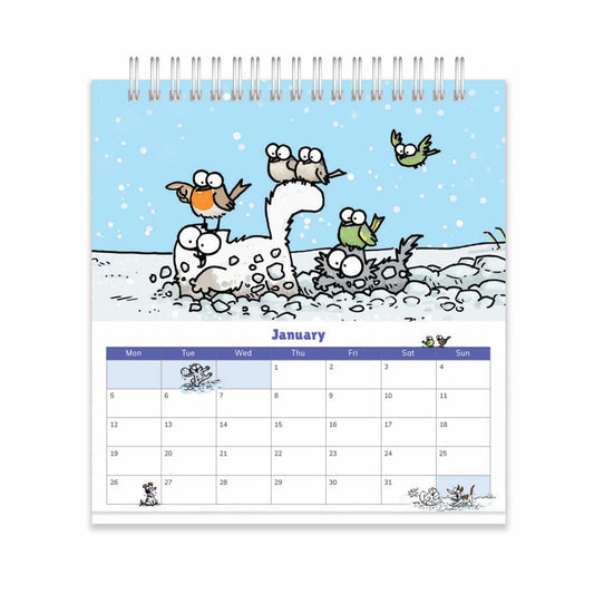 Simon's Cat easel desk calendar 2026