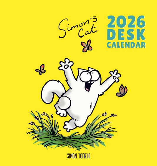 Simon's Cat easel desk calendar 2026