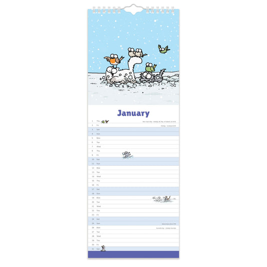 Simon's Cat slim calendar 2026