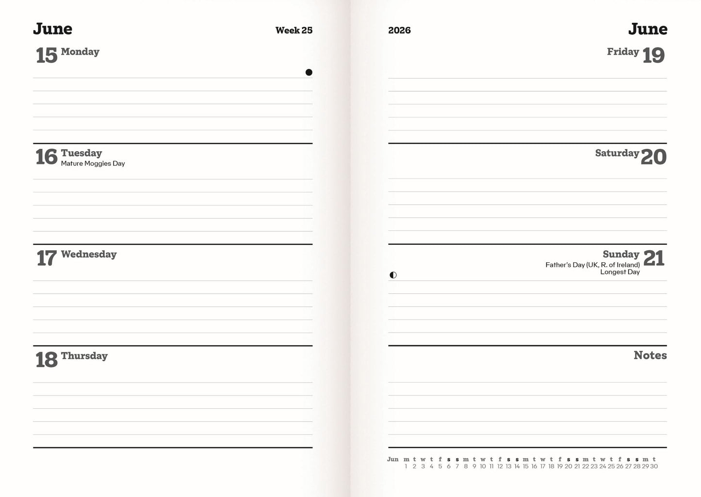 Cats Protection A5 diary 2026
