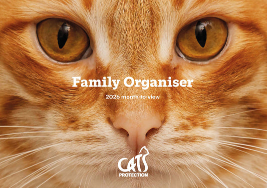 Cats Protection A4 family organiser 2026