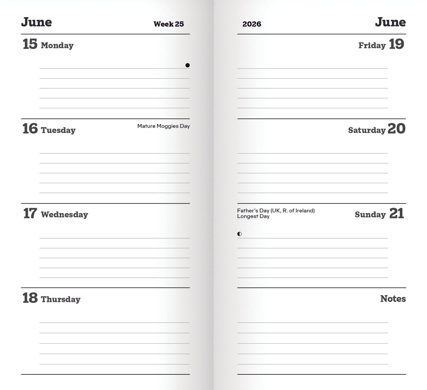 Cats Protection slim diary 2026