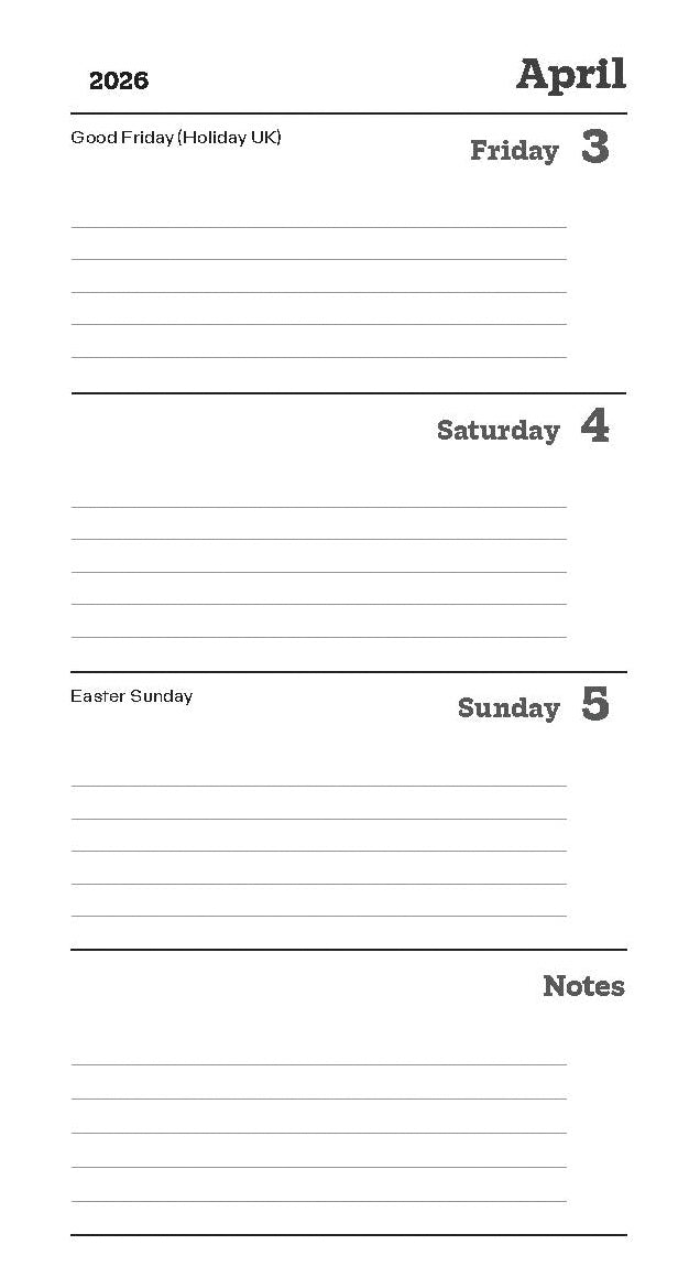 Cats Protection slim diary 2026