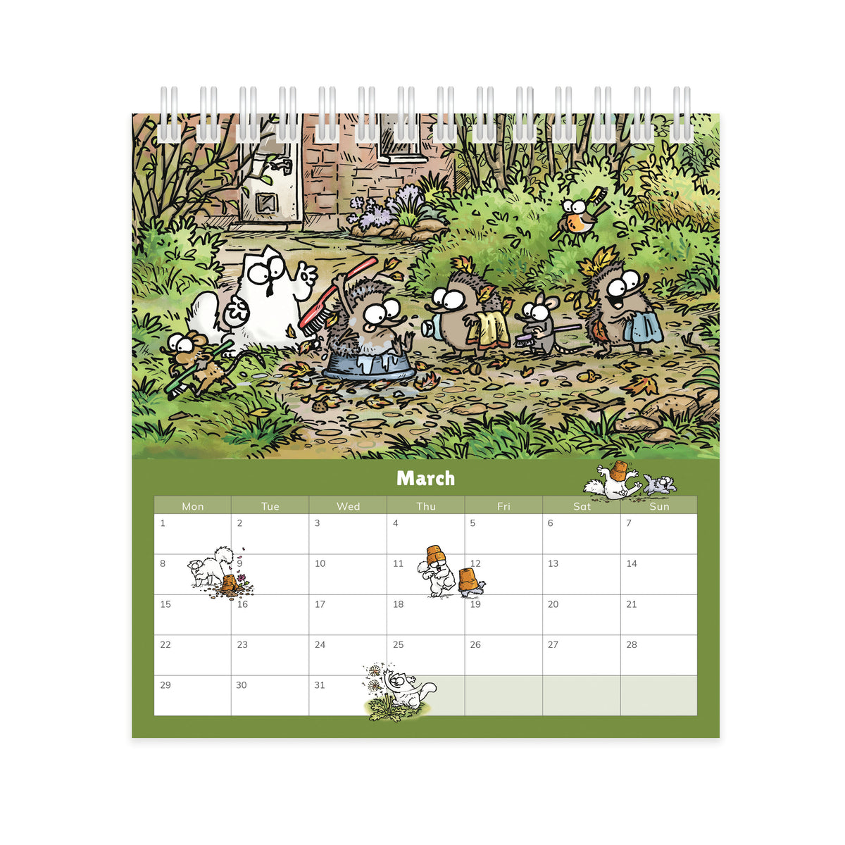 Simon's Cat easel desk calendar 2027