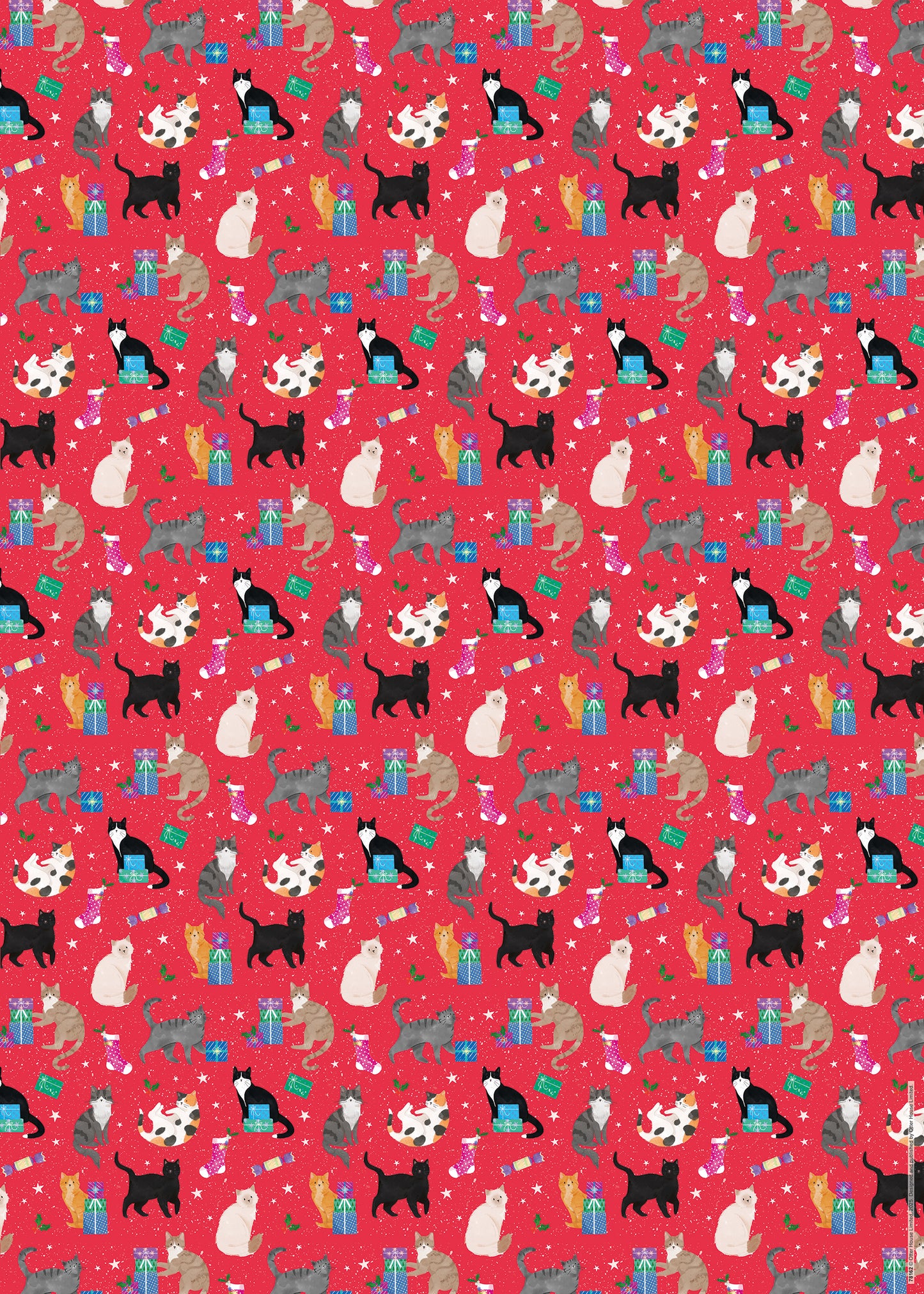 Happy catmas wrap and tags