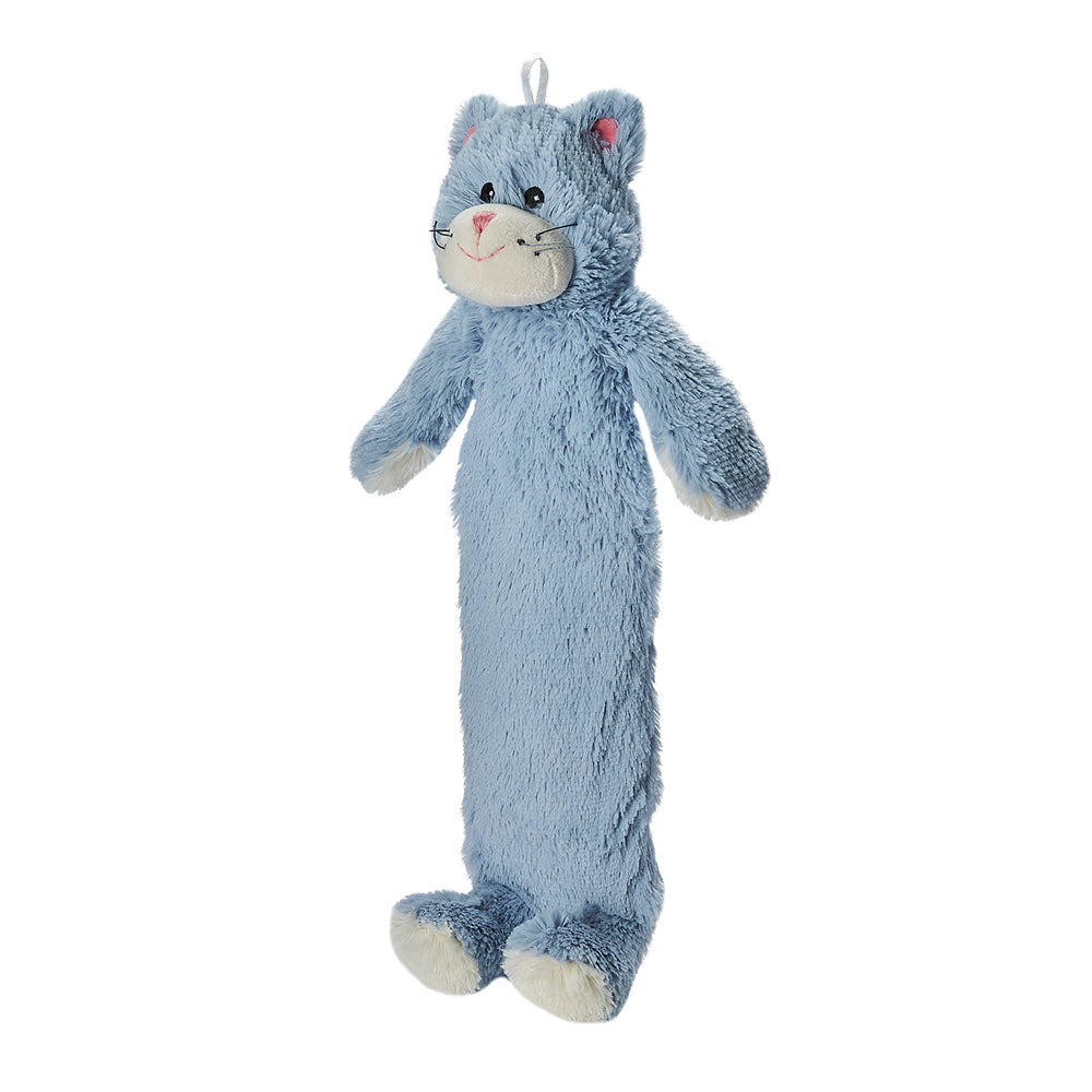 Kitten hot water bottle - soft blue