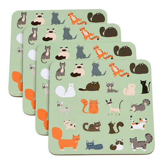 Nine Lives coasters (set of four)