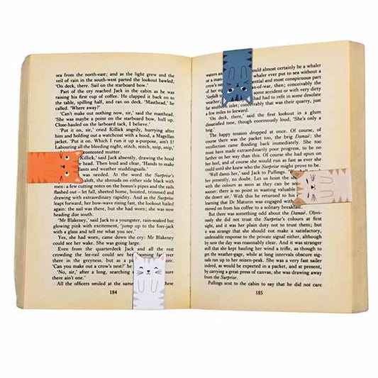 Nine Lives magnetic cat bookmarks (set of four)