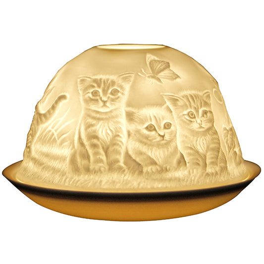 Nordic lights candle shade  - kittens