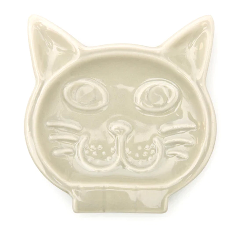 Ceramic cat spoon rest