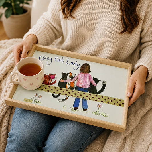 Crazy Cat lady lap tray