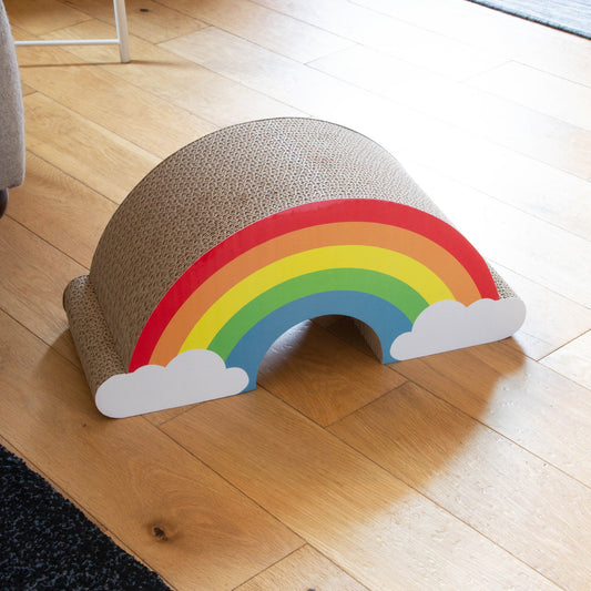 Cat rainbow scratcher