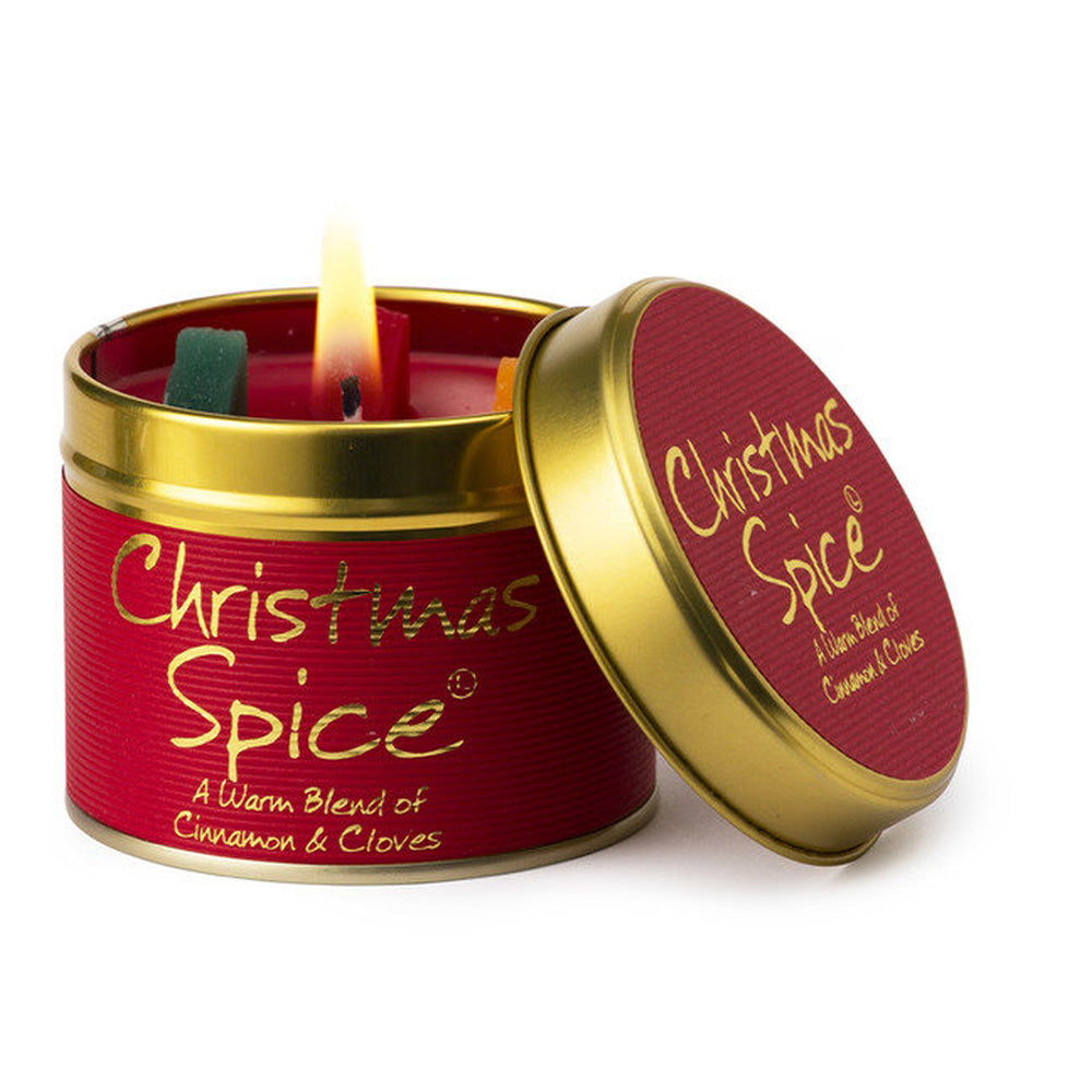 Christmas candle tins