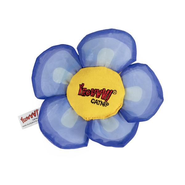 Blue flower catnip cat toy