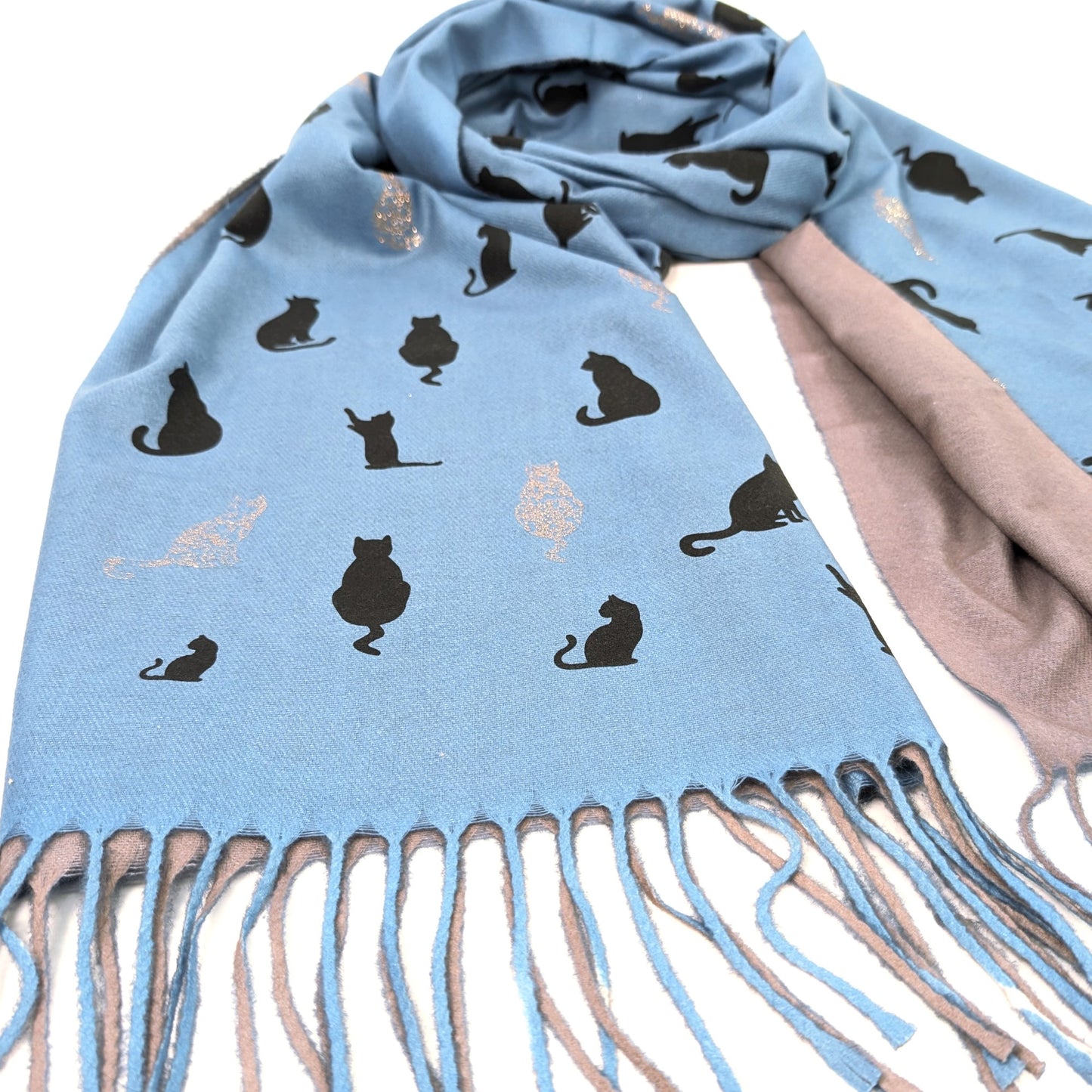 Glitter cat pashmina