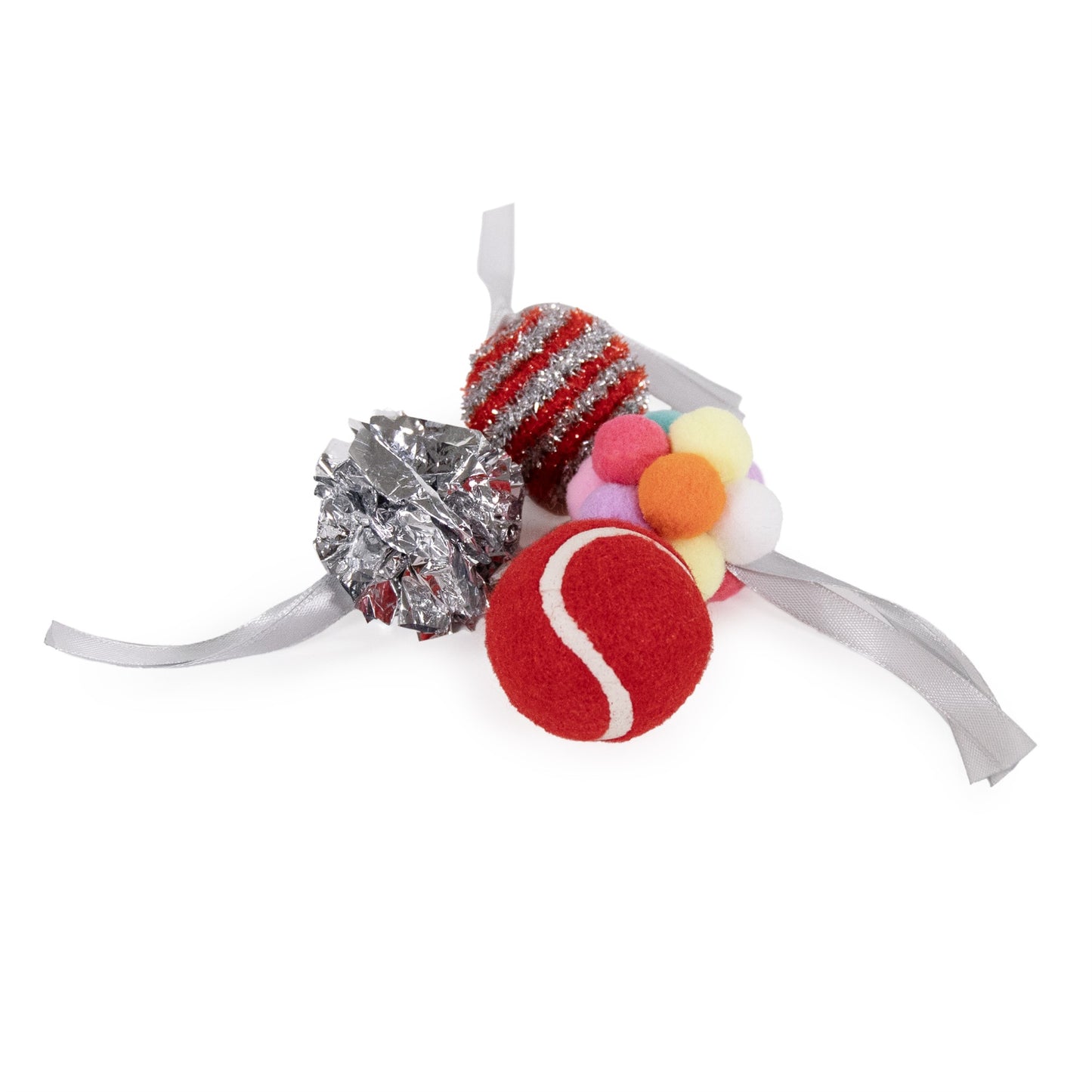 Festive ball cat gift box