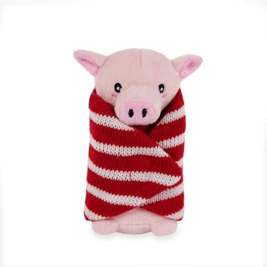 Penny pig in blanket cat toy