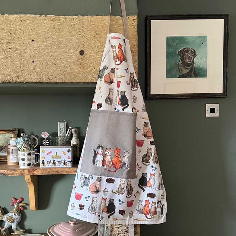 Cats and cakes apron