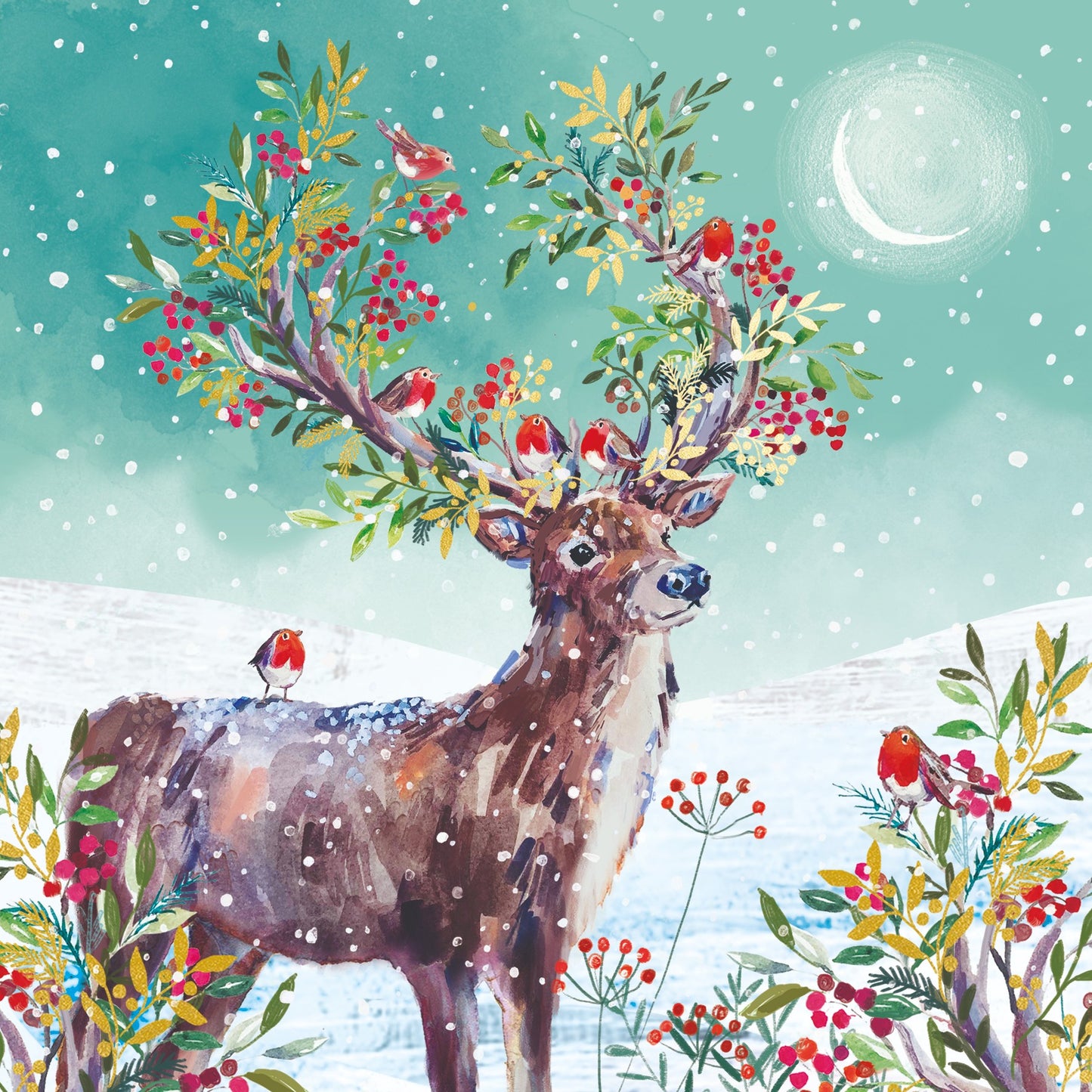 Christmas stag 10 cards