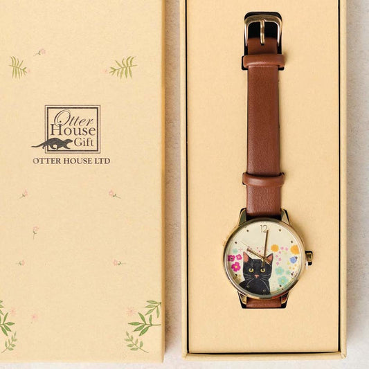 Floral cat watch