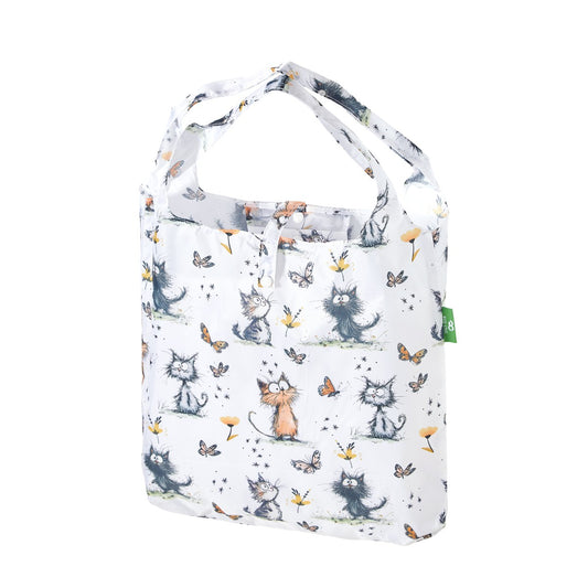 Cute cat foldaway shopper