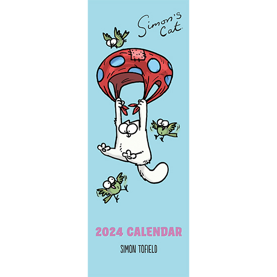 Simon's cat slim calendar 2024