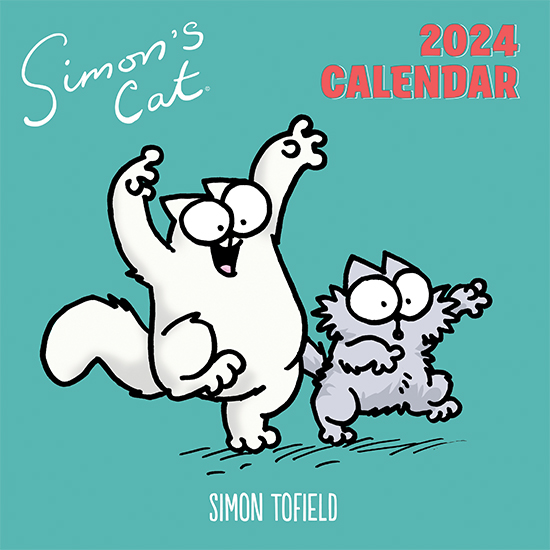 Simon's cat wall calendar 2024