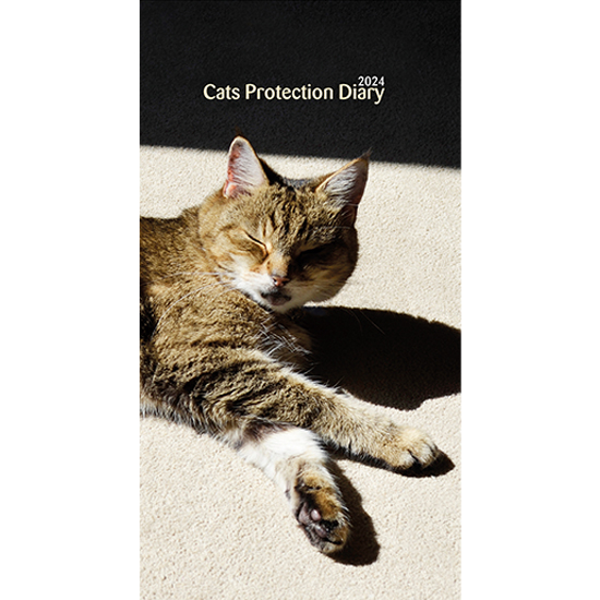 Cats Protection slim diary 2024