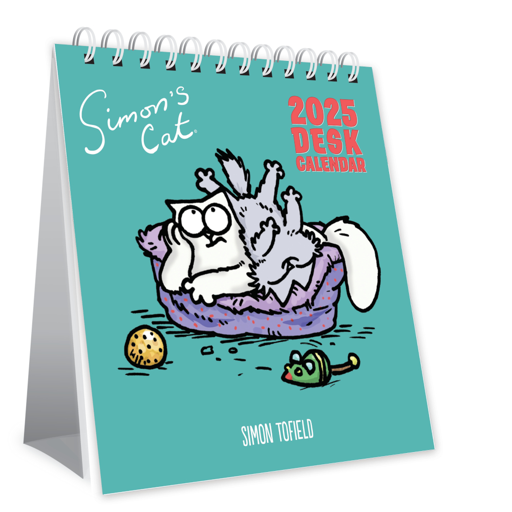 Simon's Cat easel desk calendar 2025