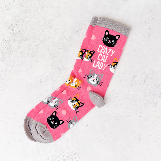 Crazy cat lady socks