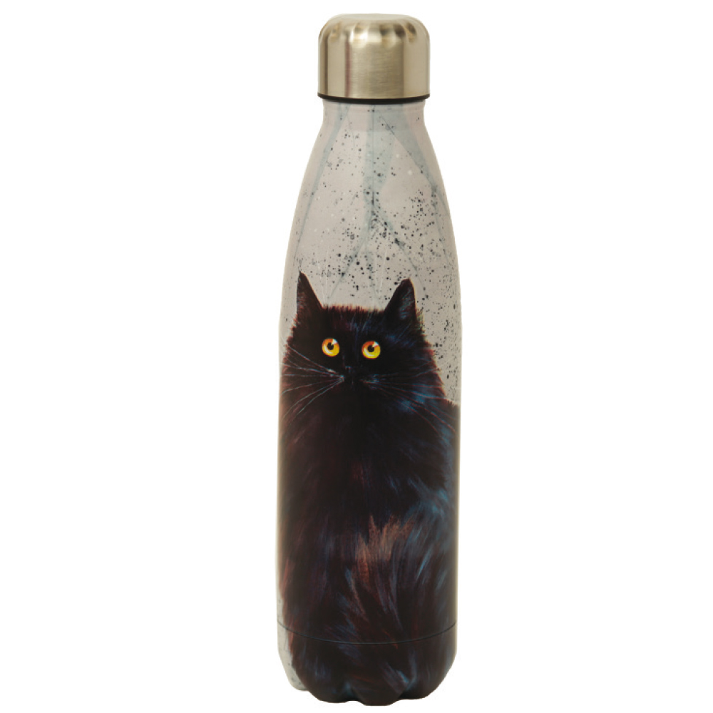 Kim haskins black cat drinks bottle