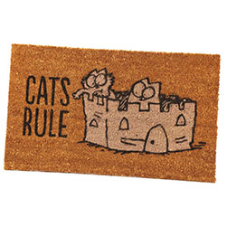 Simon's Cat Coir Mat - Cats Rule