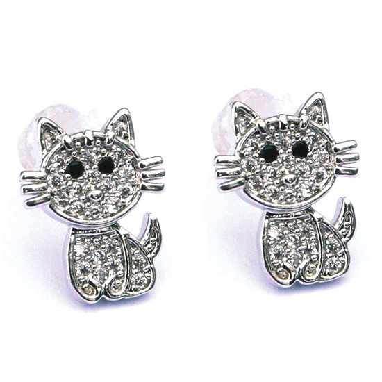 Cute cat stud earrings