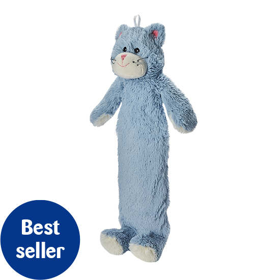 Kitten hot water bottle - soft blue