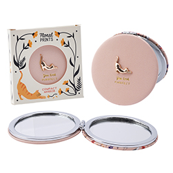 You Look Purrfect Pink Compact Mirror