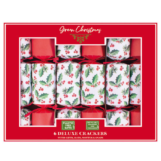 Deluxe eco holly crackers