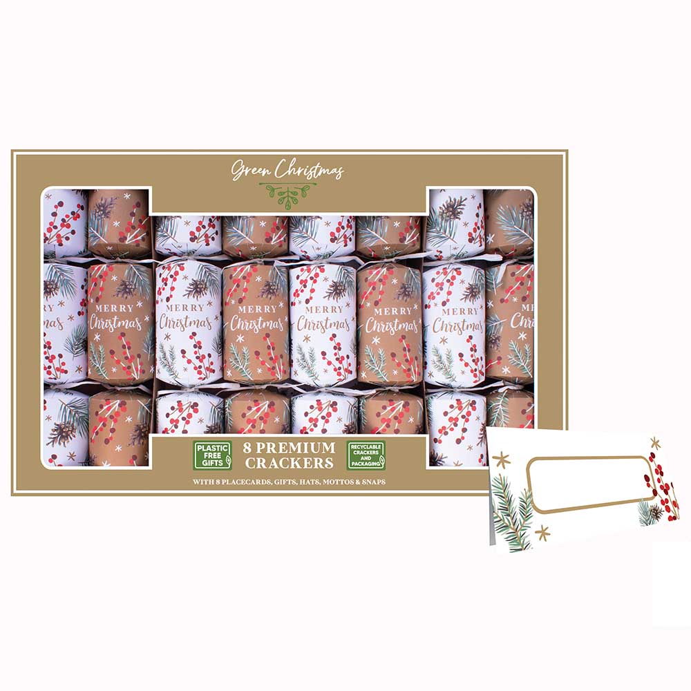 Festive foliage luxury eco crackers