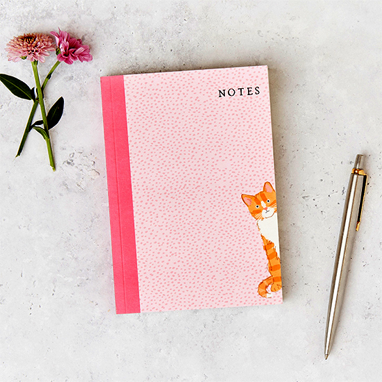 Cats Protection ginger cat a6 notebook