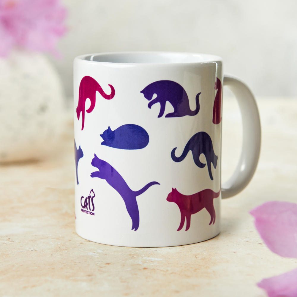 Cats Protection cat silhouette mug