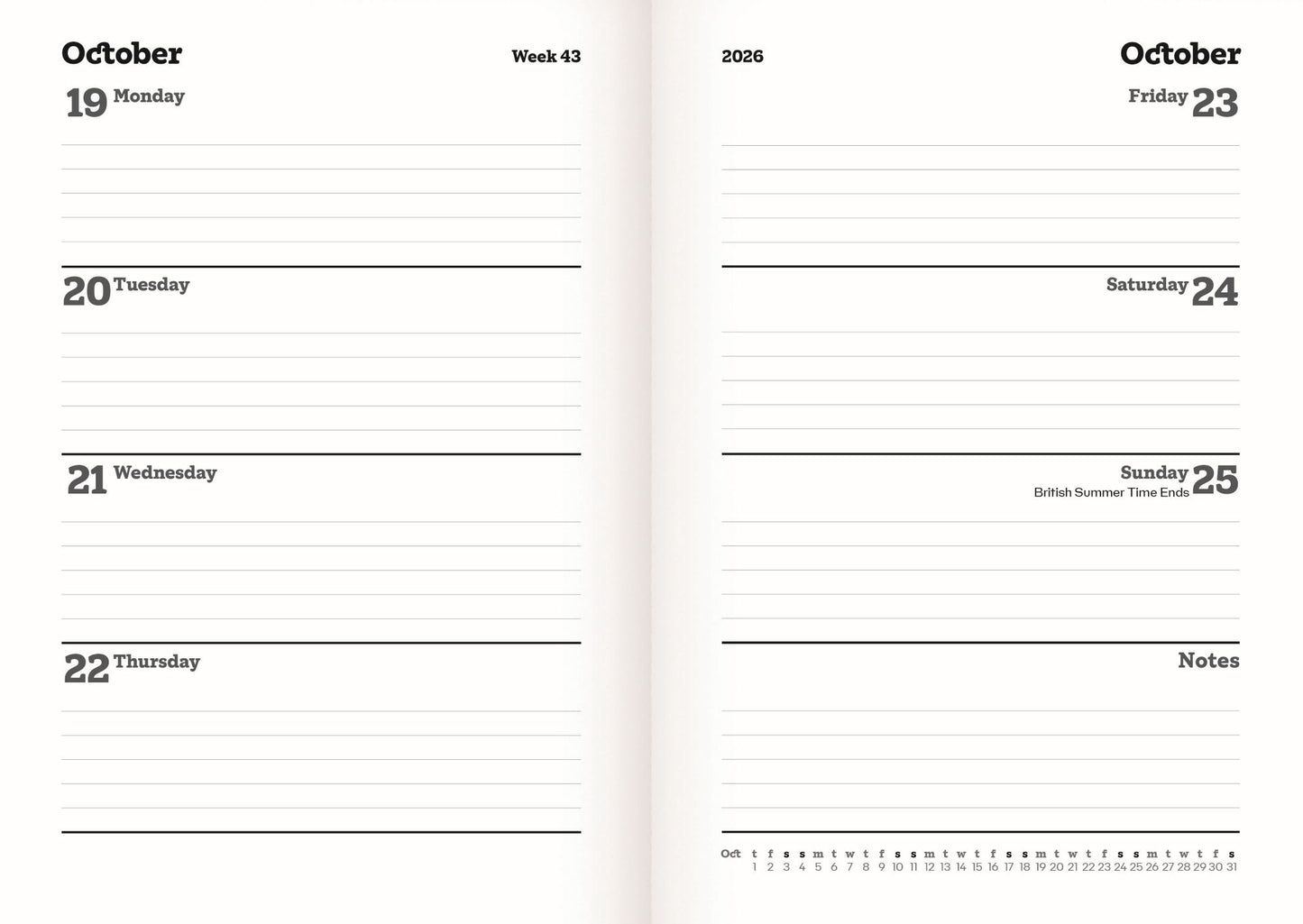 Cats Protection A5 diary 2026