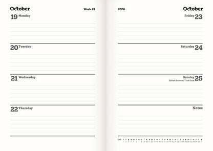 Cats Protection A5 diary 2026