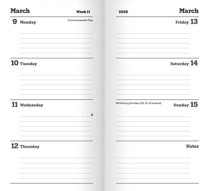 Cats Protection slim diary 2026