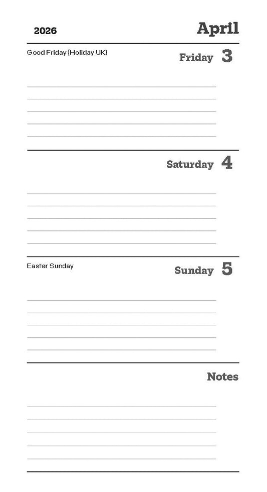 Cats Protection slim diary 2026