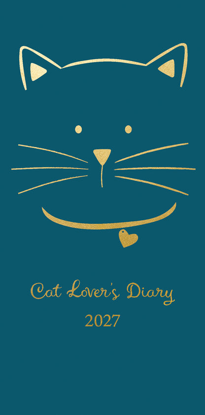Cat lover's slim pocket diary 2027