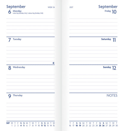 Cat lover's slim pocket diary 2027