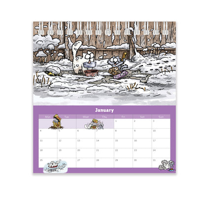 Simon's Cat easel desk calendar 2027