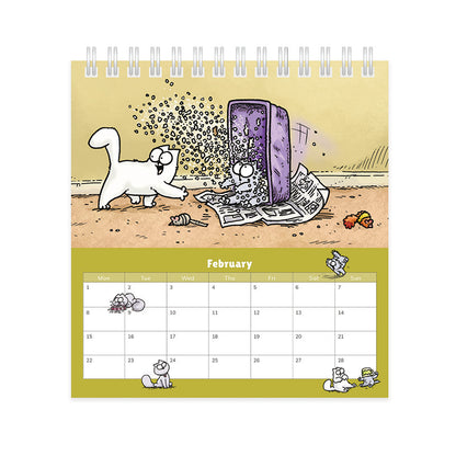 Simon's Cat easel desk calendar 2027