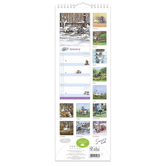 Simon's Cat slim calendar 2027