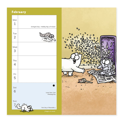 Simon's Cat slim diary 2027
