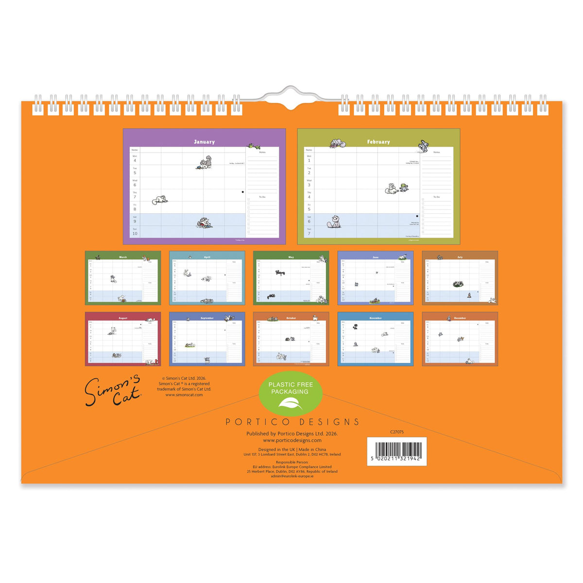 Simon's Cat family organiser 2027